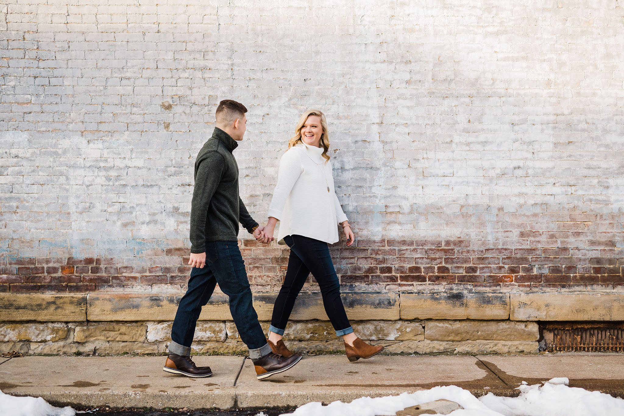 Alex and Hannahs Downtown Wooster Engagement Session | Wooster Ohio Wedding and Engagement Photographer | Tiffany Reiff Designs and Photography