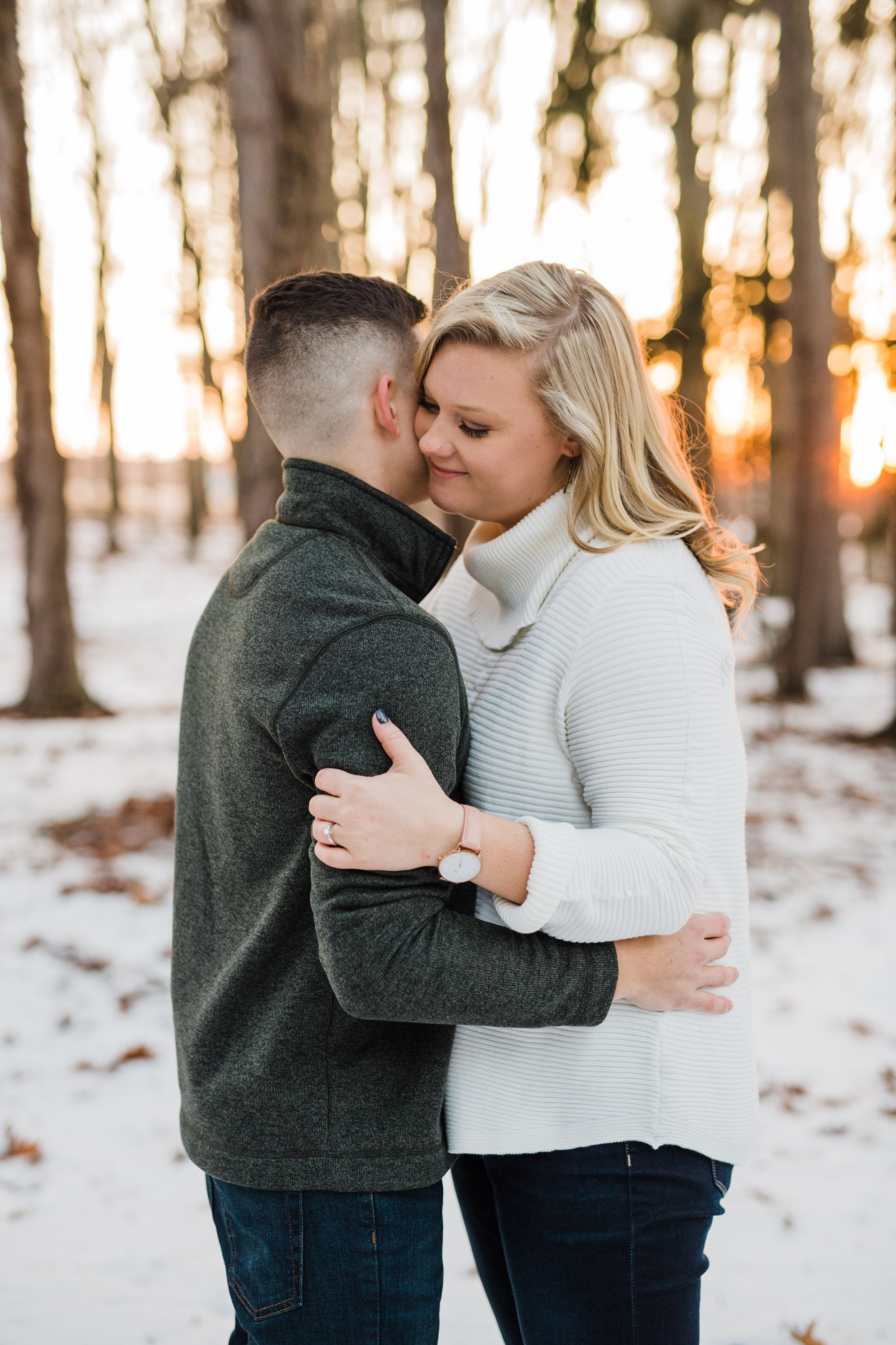 Alex and Hannahs Downtown Wooster Engagement Session | Wooster Ohio Wedding and Engagement Photographer | Tiffany Reiff Designs and Photography