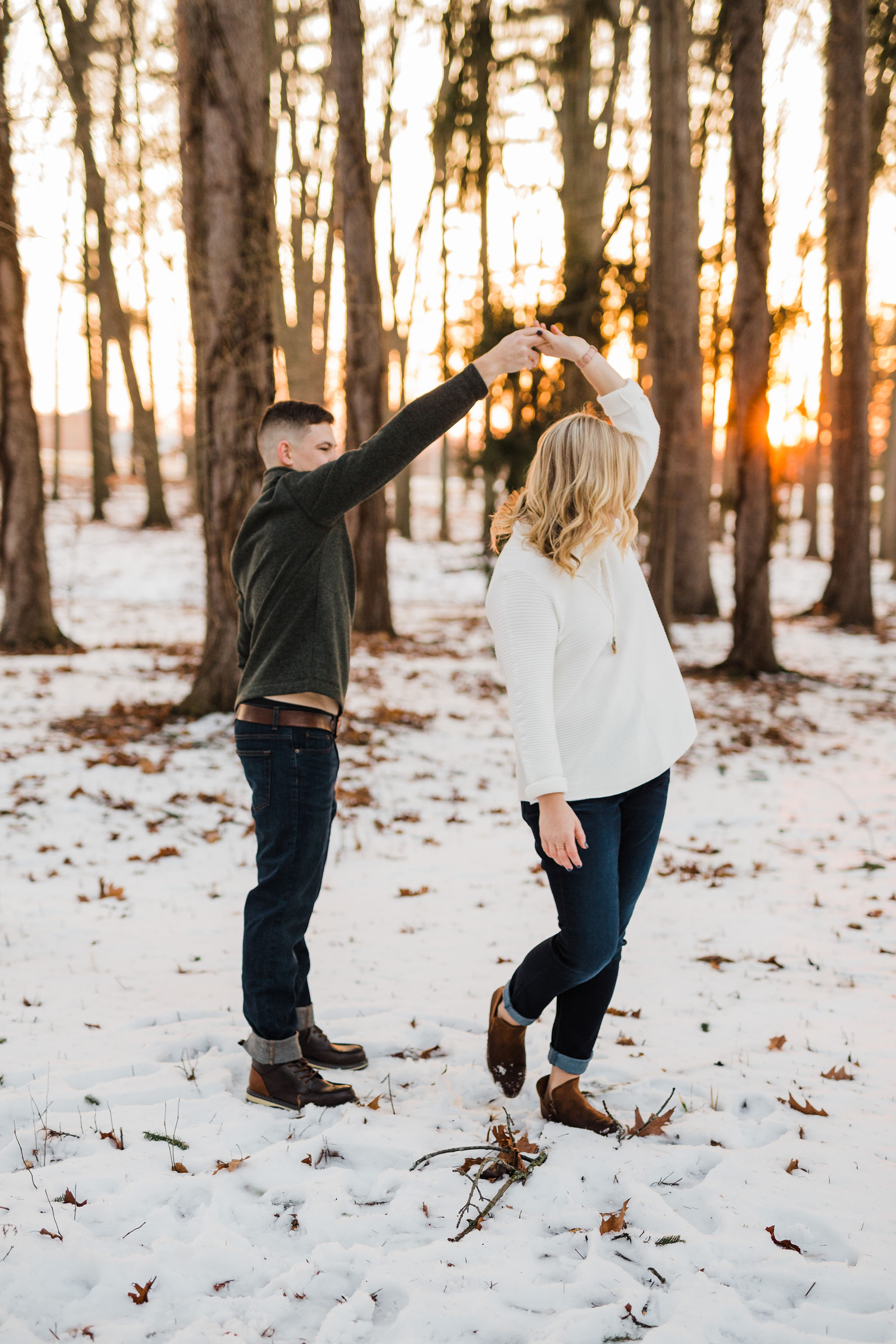 Alex and Hannahs Downtown Wooster Engagement Session | Wooster Ohio Wedding and Engagement Photographer | Tiffany Reiff Designs and Photography