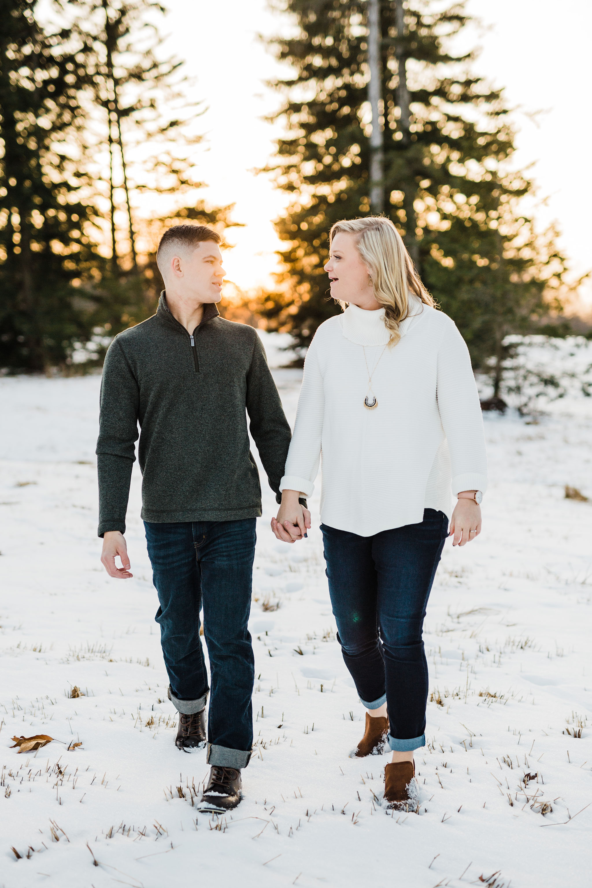 Alex and Hannahs Downtown Wooster Engagement Session | Wooster Ohio Wedding and Engagement Photographer | Tiffany Reiff Designs and Photography