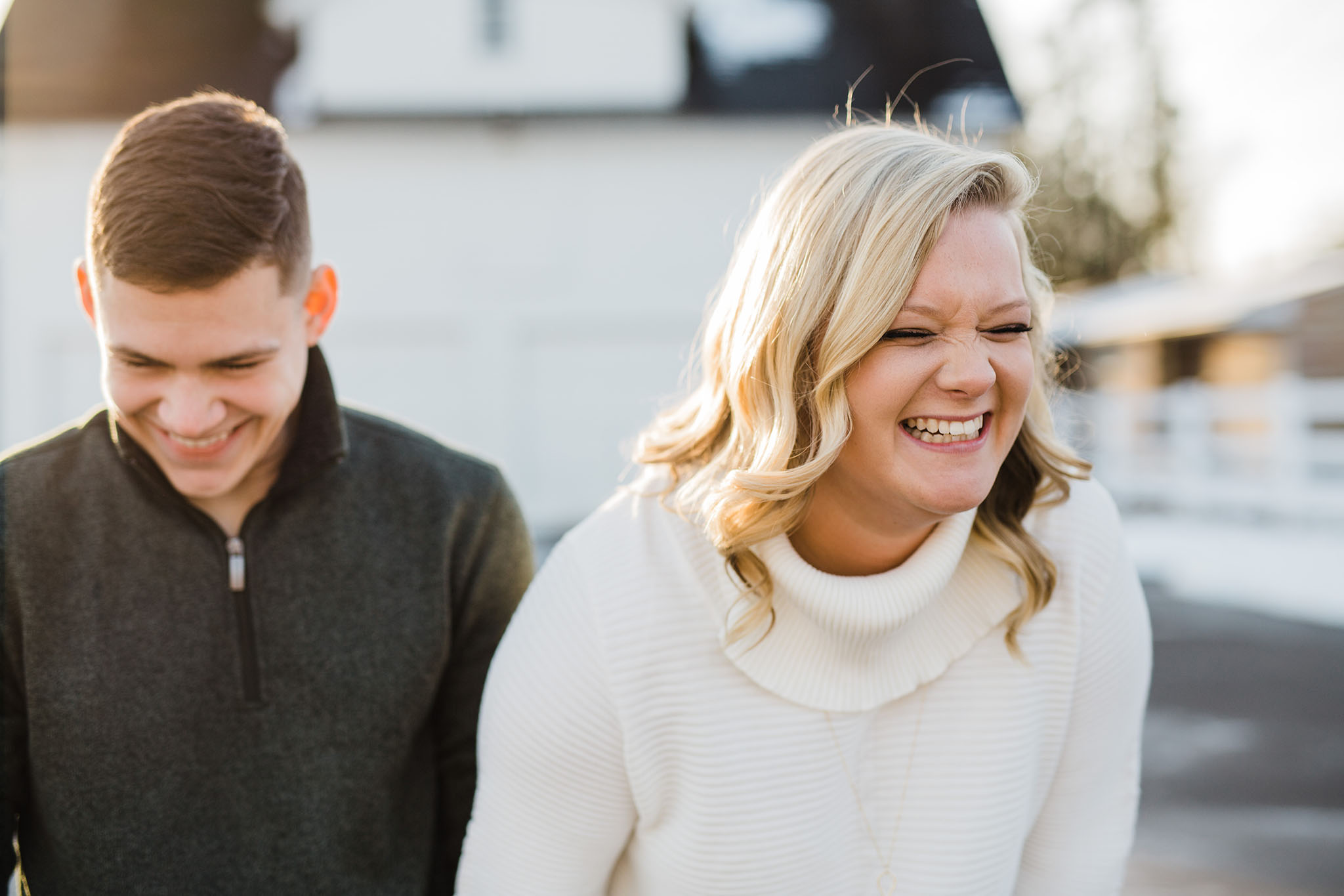 Alex and Hannahs Downtown Wooster Engagement Session | Wooster Ohio Wedding and Engagement Photographer | Tiffany Reiff Designs and Photography